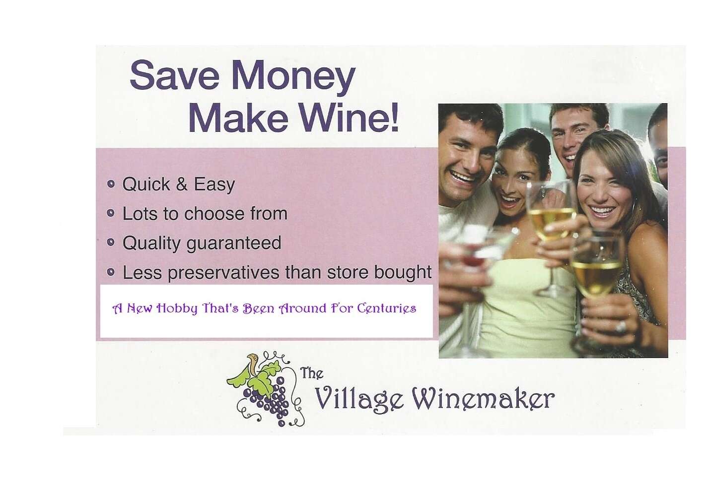 SAVE MONEY MAKE WINE- COUPON ATTACHED
